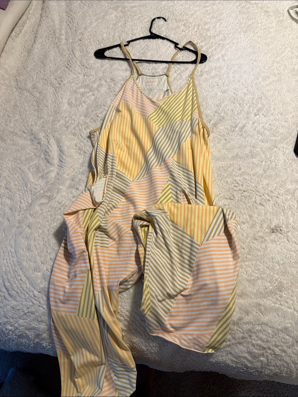 FP Movement by Free People Pastel Striped Patchwork Jumpsuit - Picture 2 of 3